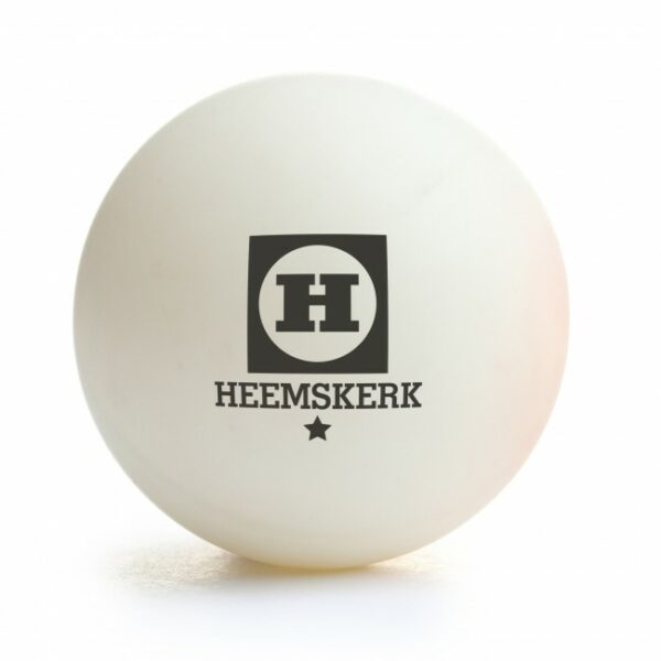 Tafeltennisbal Heemskerk Bronze 1 ster Wit