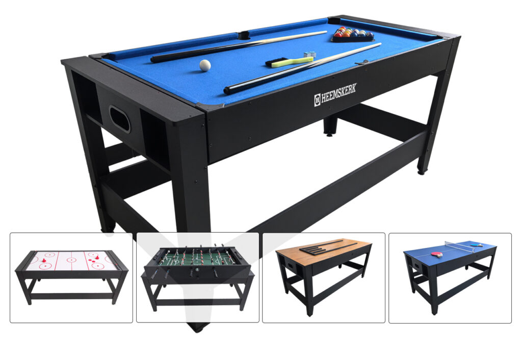Pooltafel Buffalo Challenger 6 ft bruin opklapbaar - Van den Broek Biljarts